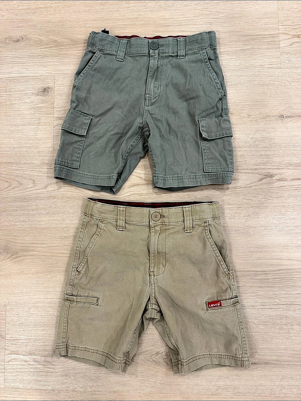 Levi Strauss & Co. Boys Cargo Shorts 2-Pack Size 8 Good